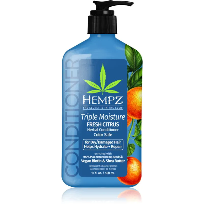 HEMPZ Triple Moisture ενυδατικό μαλακτικό για τα μαλλιά 500 ml
