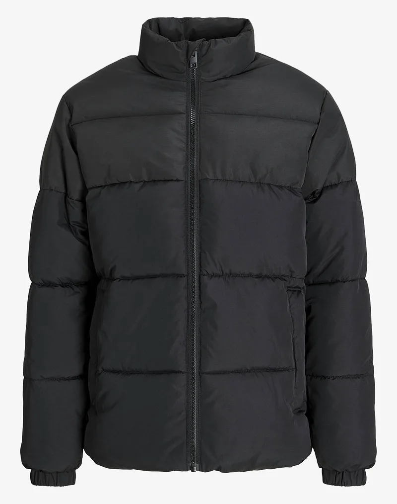 JACK&JONES JJMAZE PUFFER COLLAR JNR 12279725-BLACK Black