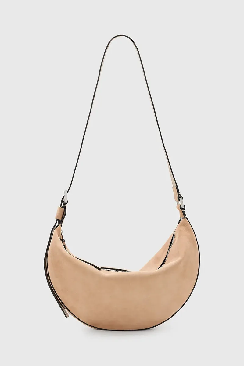 Τσάντα σουέτ AllSaints HALFMOON