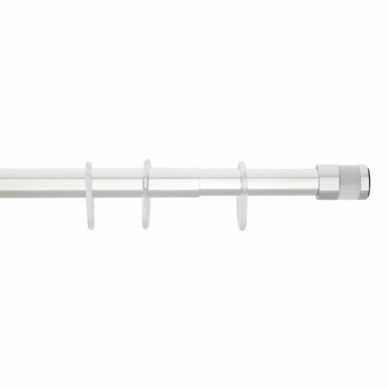 Πτυσσόμενος Βραχίονας Μπάνιου 120-220cm Grekon 1240 Glass White