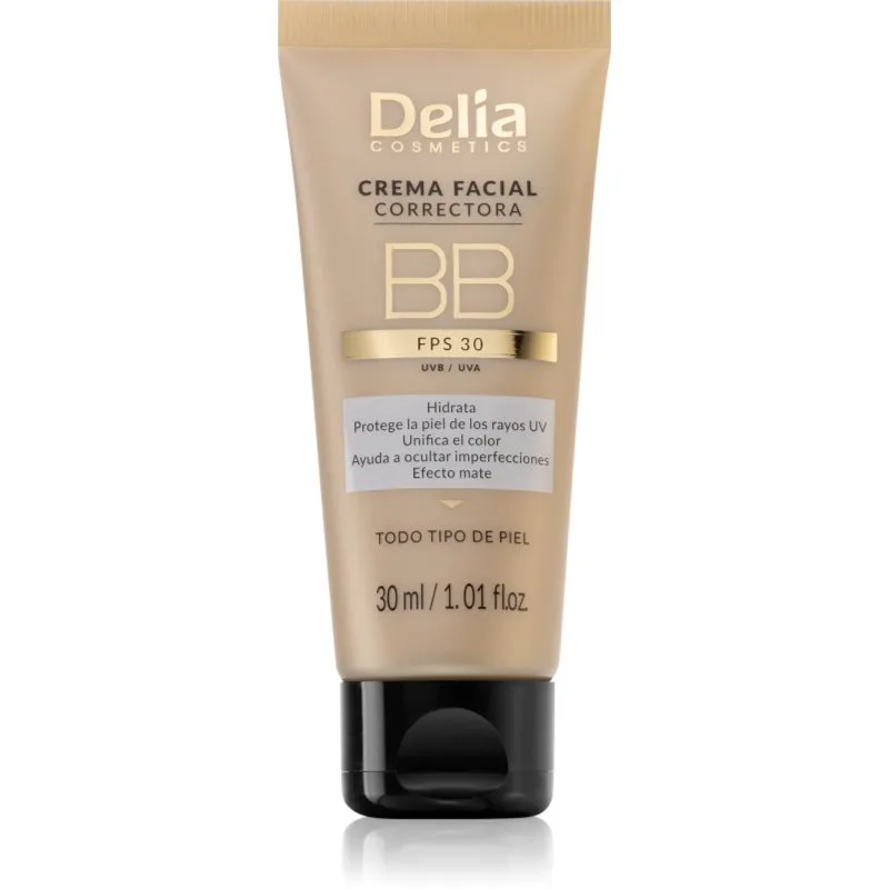 Delia Cosmetics BB κρέμα με χρώμα για το πρόσωπο SPF 30 απόχρωση Light 30 ml
