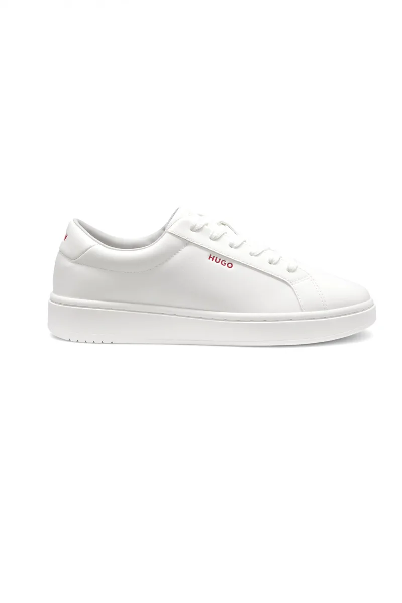 HUGO ΠΑΠΟΥΤΣΙΑ SNEAKERS NESTON_TENN_PU LOGO ΛΕΥΚΟ