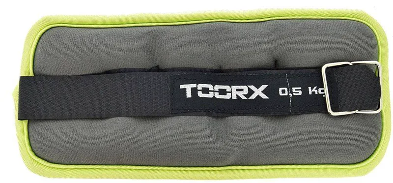 ΒΑΡΑΚΙΑ ΑΚΡΩΝ TOORX (AHF-071) ΜE VELCRO ΠΡΑΣΙΝΑ (2 Χ 0.5 KG)