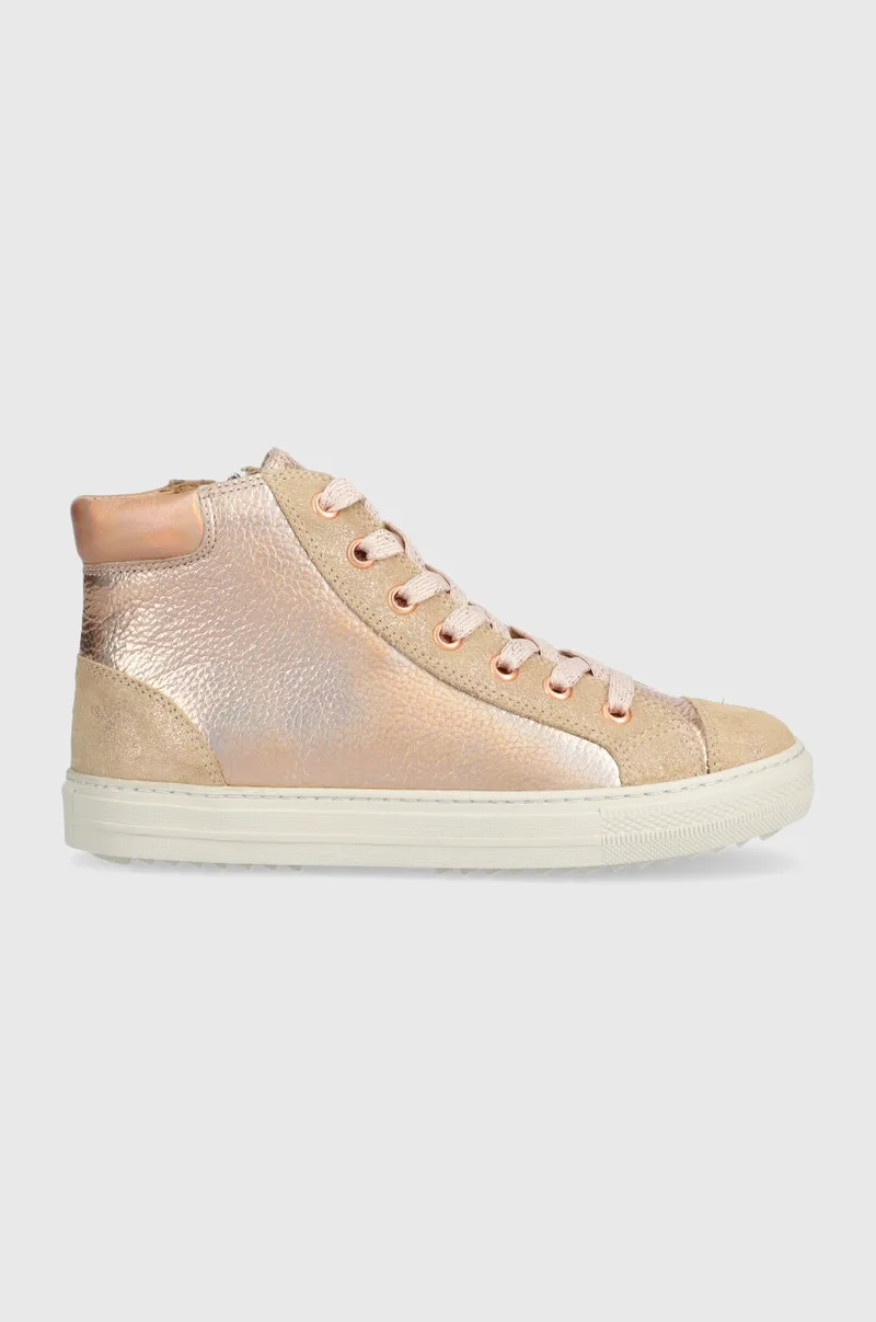 Παιδικά δερμάτινα sneakers Pom D'api SWAG ZIP LACE