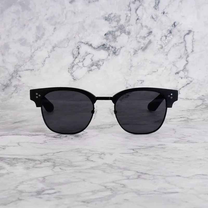DONNY 19EP1M - DONNY - MATT BLACK & BLACK - GRAY Sunglasses | Matt Black & Black | Gray Shades | Explicit Poets Sunglasses