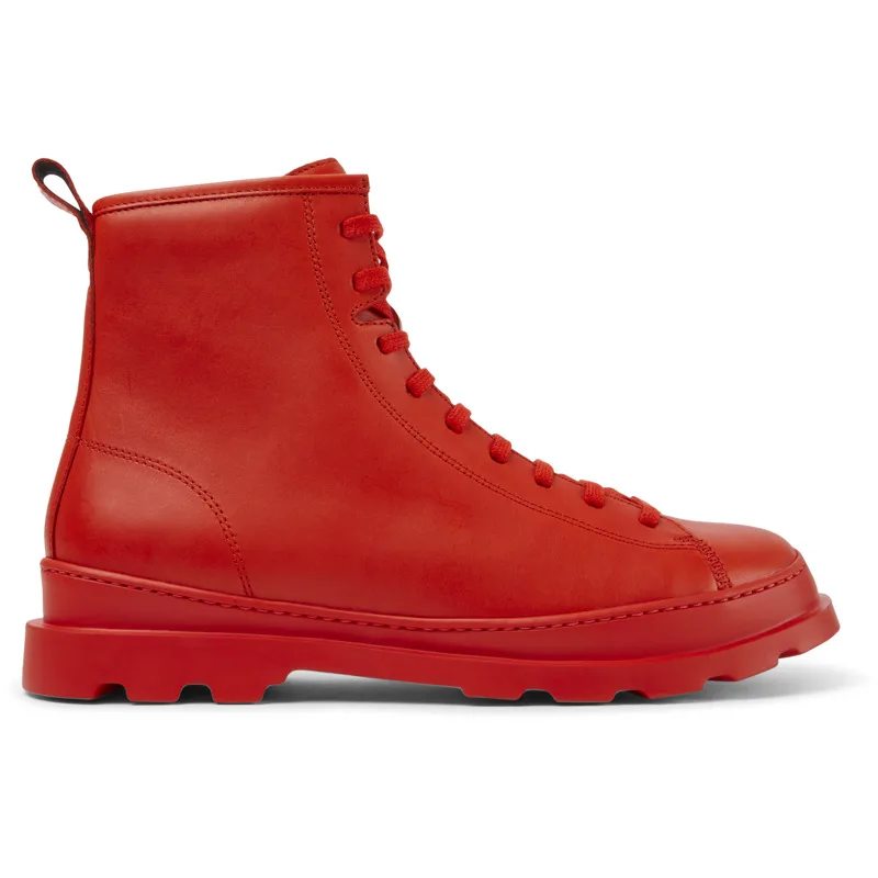 CAMPER Brutus - Μποτάκια Για Ανδρικα - Κόκκινο, Μέγεθος 39, Smooth leather
