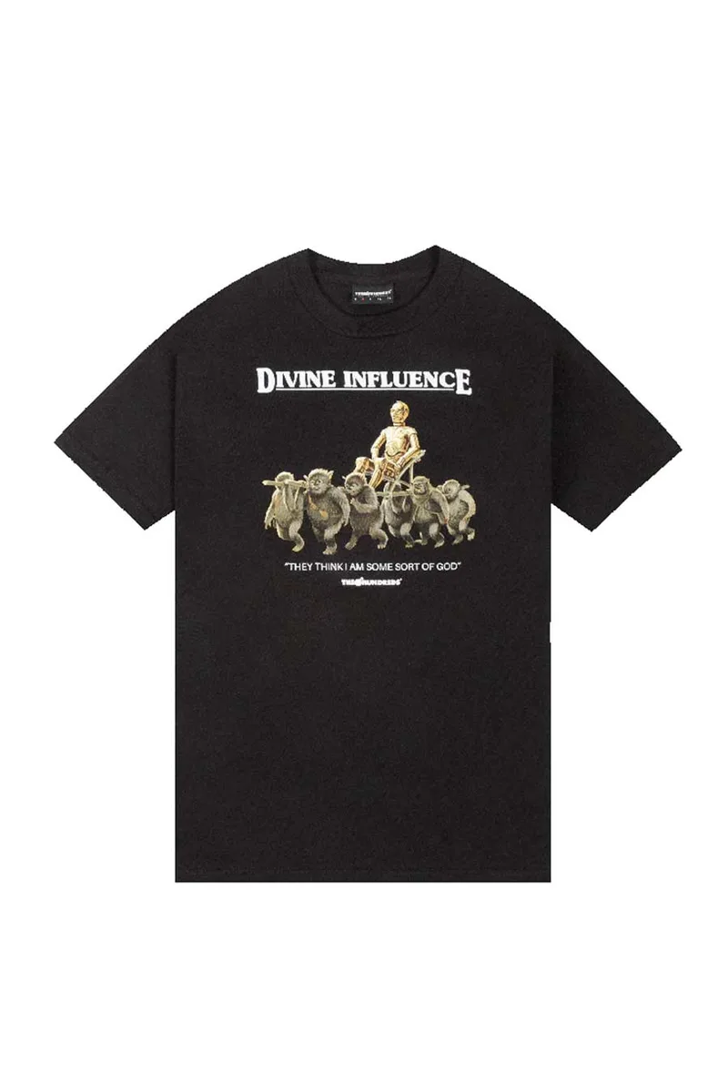 THE HUNDREDS T-Shirts Divine Influence T-Shirt - ΜΑΥΡΟ-L23W301001-BLACK