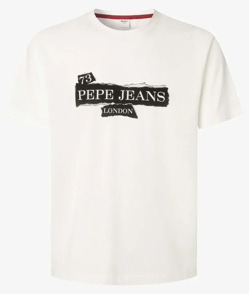 Pepe Jeans Ανδρικό T-shirt Griffin PM5010175-803 Εκρού