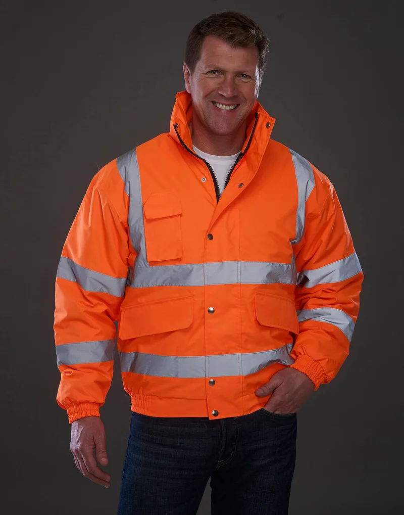 Fluo Bomber Jacket Yoko HVP211 Fluo Πορτοκαλί