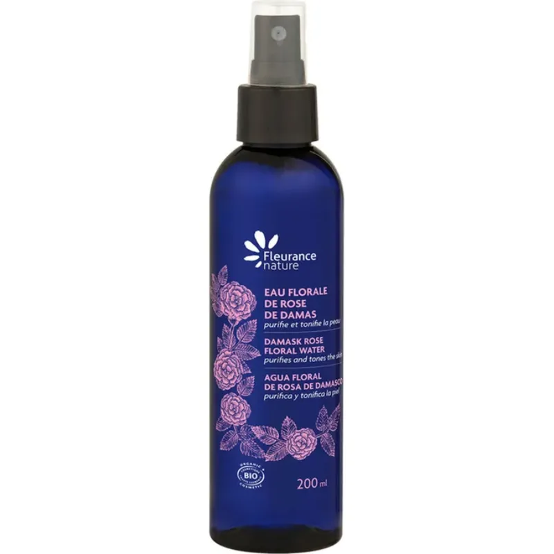 Fleurance Nature organic damask rose floral water 200ml