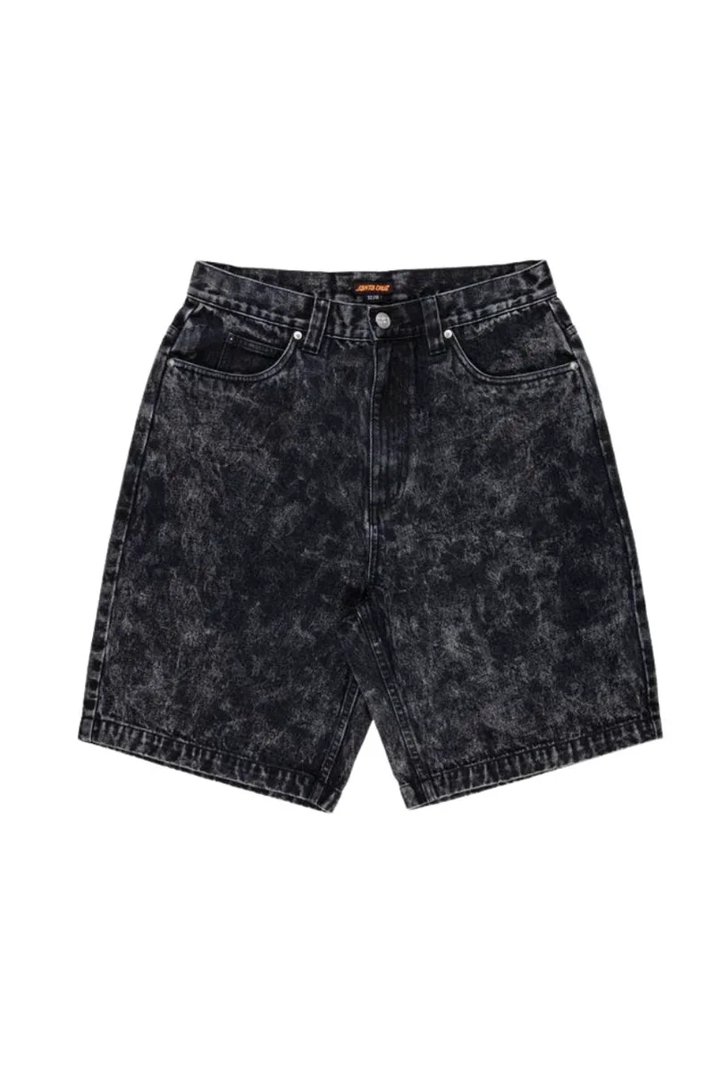 SANTA CRUZ Shorts - Βερμούδες Big Shorts - ΜΑΥΡΟ-SCA-SHR-5437-BLACK