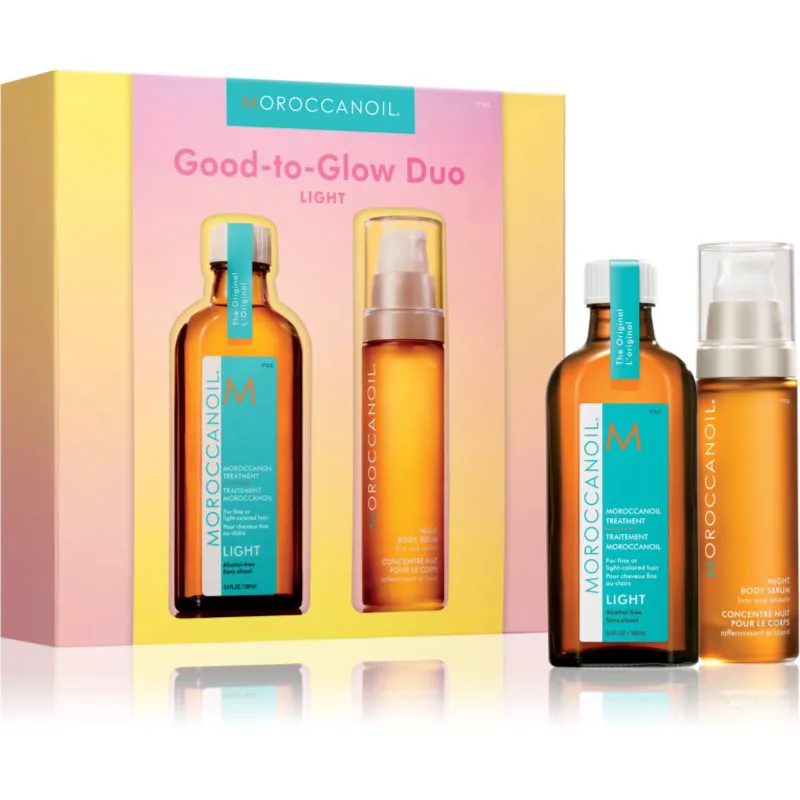 Moroccanoil Good-to-Glow Duo Light Σετ για μαλλιά και σώμα 1 τμχ