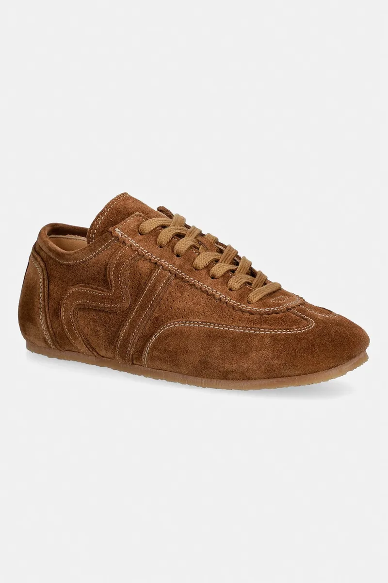 Billi Bi Cognac suede sneakers γυναικεία σουέτ