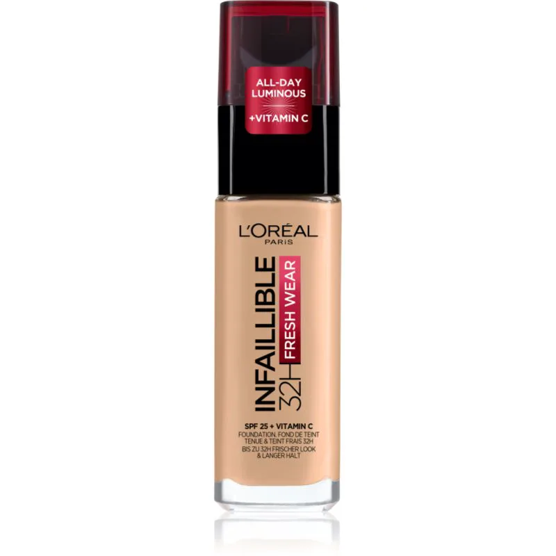 L’Oréal Paris Infaillible 32H Fresh Wear μακράς διαρκείας ρευστό μεικ απ απόχρωση 120 WARM DORE 30 ml