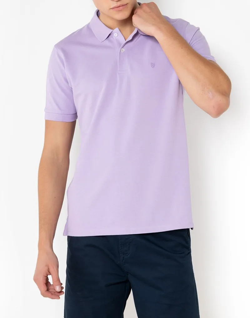 THE BOSTONIANS ΜΠΛΟΥΖΑ POLO PIQUE REGULAR FIT 3PS0001-LILAC Lilac