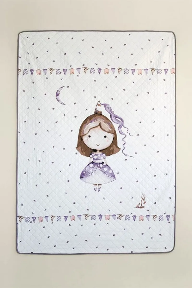 Κουβερλι Μονο Παιδικο Crown Princess Nima 220x160x0cm Μονόχρωμο
