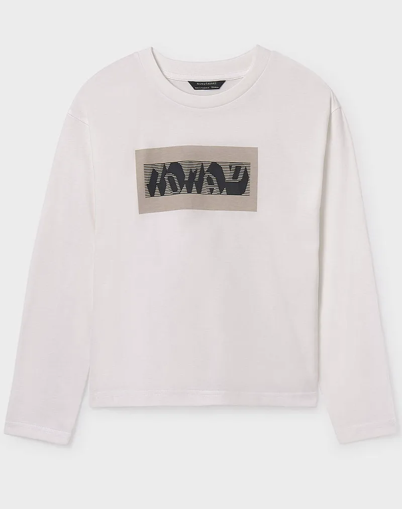 MAYORAL ΜΠΛΟΥΖΑ ΜΑΚΡΥΜΑΝΙΚO "NOMAD" 07013-049 Cream