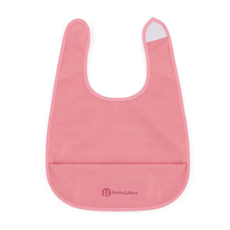 Petite&Mars PU Nate 6m+ σαλιάρα Dusty Rose 1 τμχ