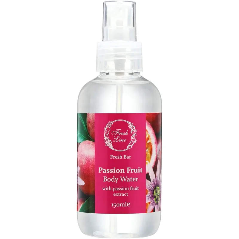 Fresh Line Fresh Bar Passion Fruit Body Water Εξωτικό & Φρουτώδες Αρωματικό Νερό Σώματος Φυσικής Σύνθεσης με Φρούτα του Πάθους 150ml