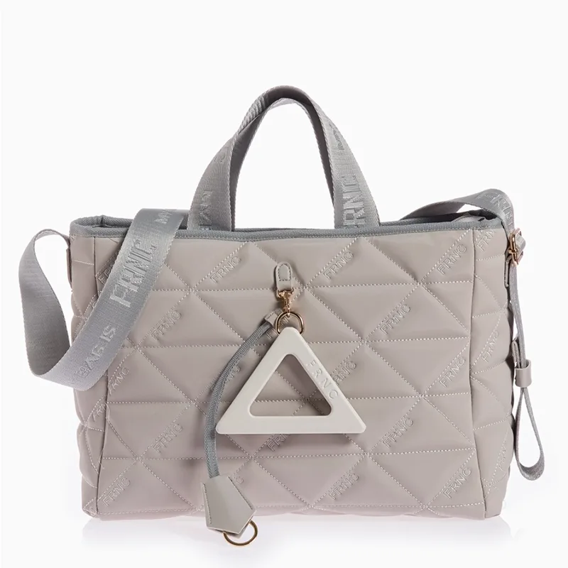 FRNC ΓΥΝΑΙΚΕΙΑ ΤΣΑΝΤΑ WATER REPELLENT SATIN ΕΛΛΗΝΙΚΗ 4182 ΓΚΡΙ