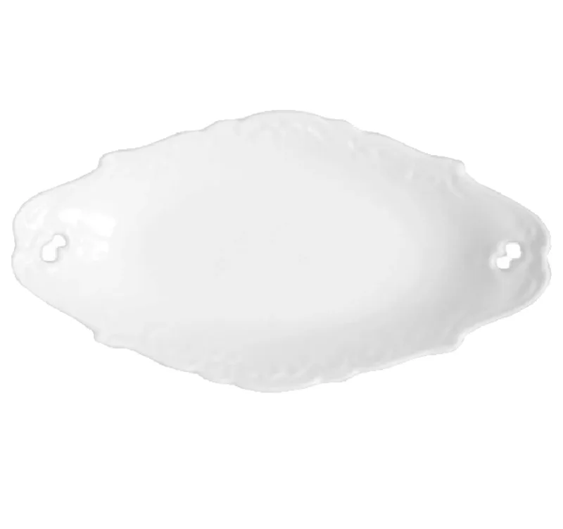 Πιατέλα - Ραβιέρα Οβάλ Πορσελάνης Rococo 25cm Hausmann