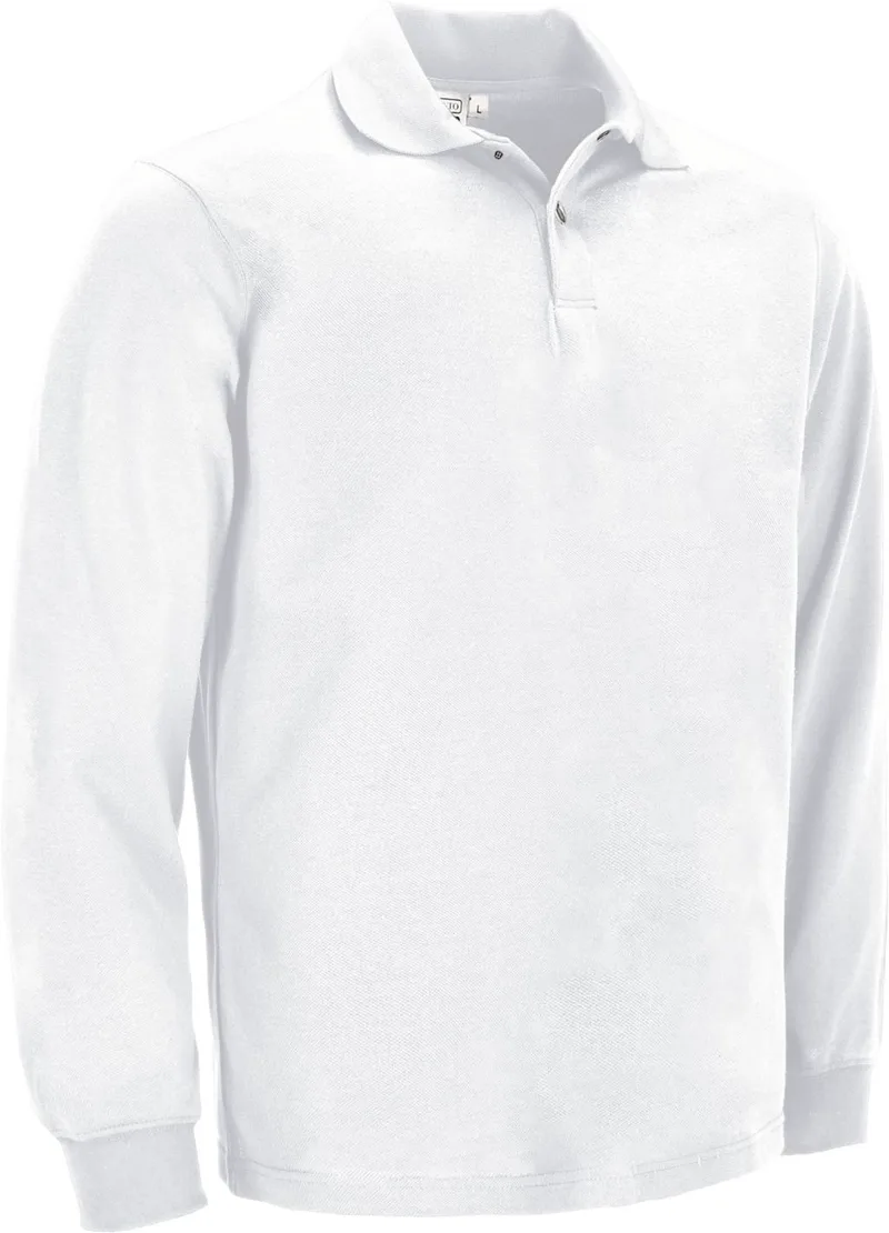 Μακρυμάνικο Polo Shirt SENA Valento POVASENBL White