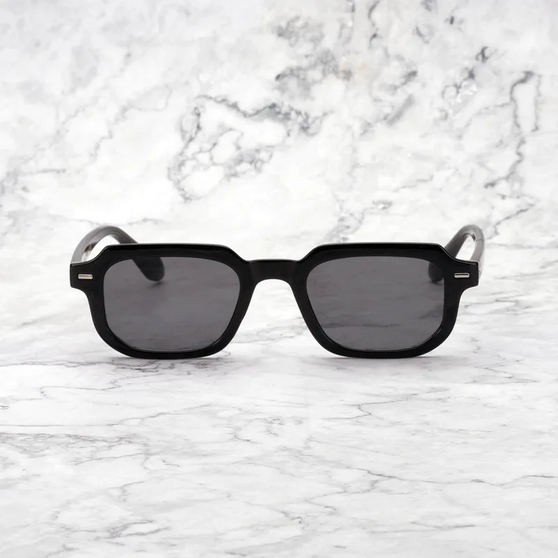 EDDIE Tinted Sunglasses | Black | Gray Shades | Explicit Poets Sunglasses