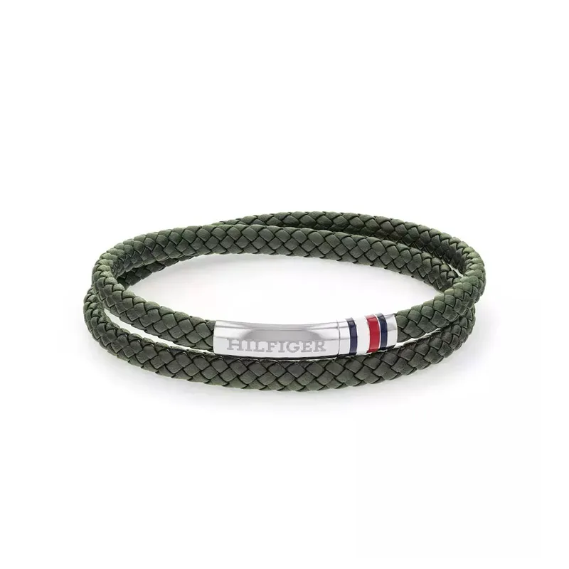 TOMMY HILFIGER Βραχιόλι Από Δέρμα Και Ανοξείδωτο Ατσάλι 2790550