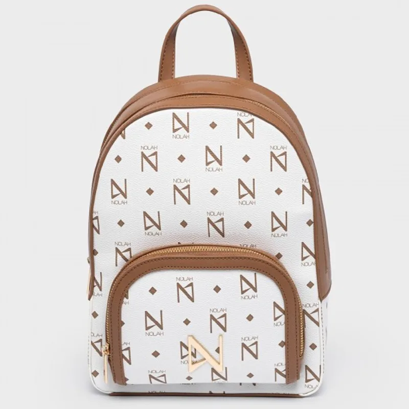 NOLAH ΓΥΝΑΙΚΕΙΑ ΤΣΑΝΤΑ MILO WHITE/BROWN