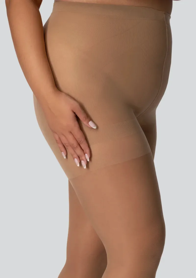 Καλσόν Σύσφιξης Plus Size 30 Den Μπεζ - Φυσικό