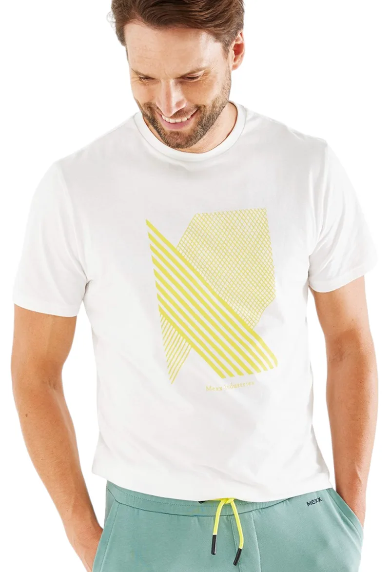 Μπλούζα Κοντομάνικη Mexx Crewneck TU2126023M-Off white Ανδρικό