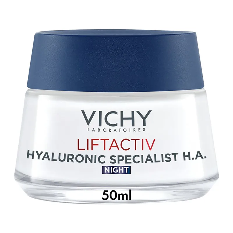 Vichy Liftactiv Hyaluronic Specialist H.A. Κρέμα Νύχτας Προσώπου για Ενίσχυση του Υαλουρονικού Οξέος Ενάντια στα Πρώτα Σημάδια Γήρανσης 50ml