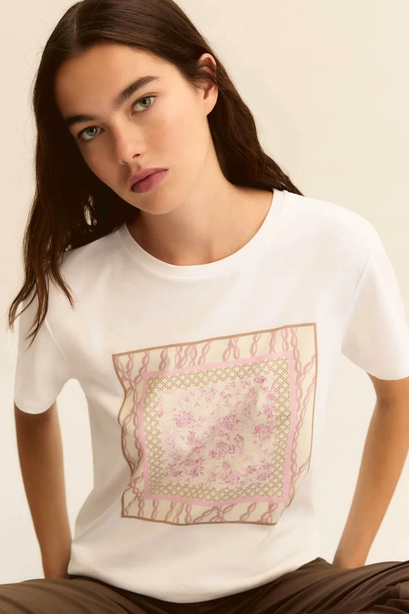 Emme by Marella γυναικείο Τ-shirt με print "Emmracconto" - 2615971051 Ροζ