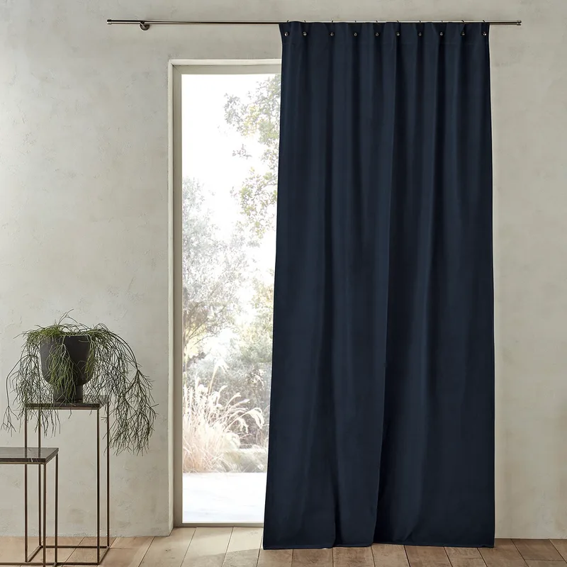 Κουρτίνα από βελούδο με μικρά καψούλια 140x220 cm