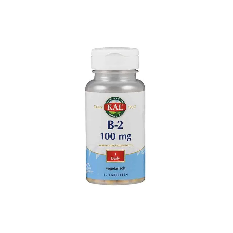 KAL Vitamin B2 100mg-60tablets