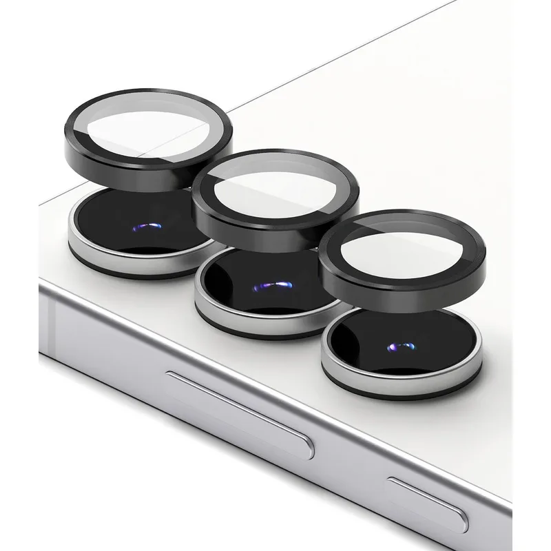 Tempered Glass Samsung Galaxy S25 FE Ringke Camera Lens Frame Glass Αντιχαρακτικό Γυαλί Προστασίας για Φακό Κάμερας 2 Τεμάχια - Black (8800293859703)