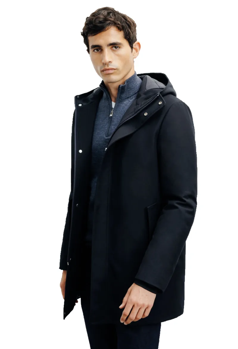 ΑΝΔΡΙΚΟ ΜΠΟΥΦΑΝ IZAC BLOUSON RESPY ΚΑΝΟΝΙΚΗ ΓΡΑΜΜΗ ΜΠΛΕ