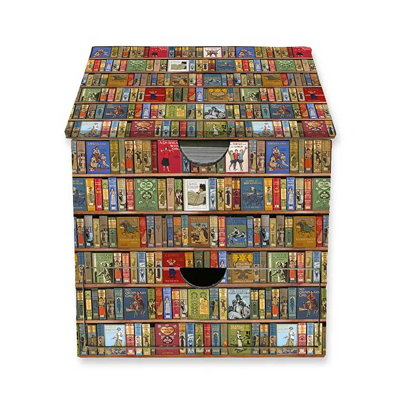 Σημειωματάριο Κουτί Bodleian Libraries: High Jinks Bookshelves Flame Tree Memo Block in Box with Drawer