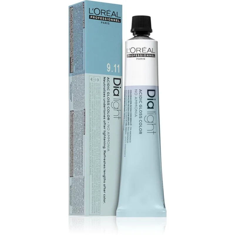 L’Oréal Professionnel Dia Light μόνιμη βαφή μαλλιών χωρίς αμμωνία απόχρωση 9.11 50 ml
