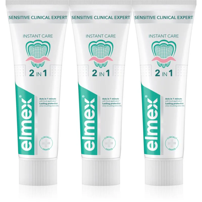 Elmex Sensitive Clinical Expert οδοντόκρεμα για ευαίσθητα δόντια 3x75 ml