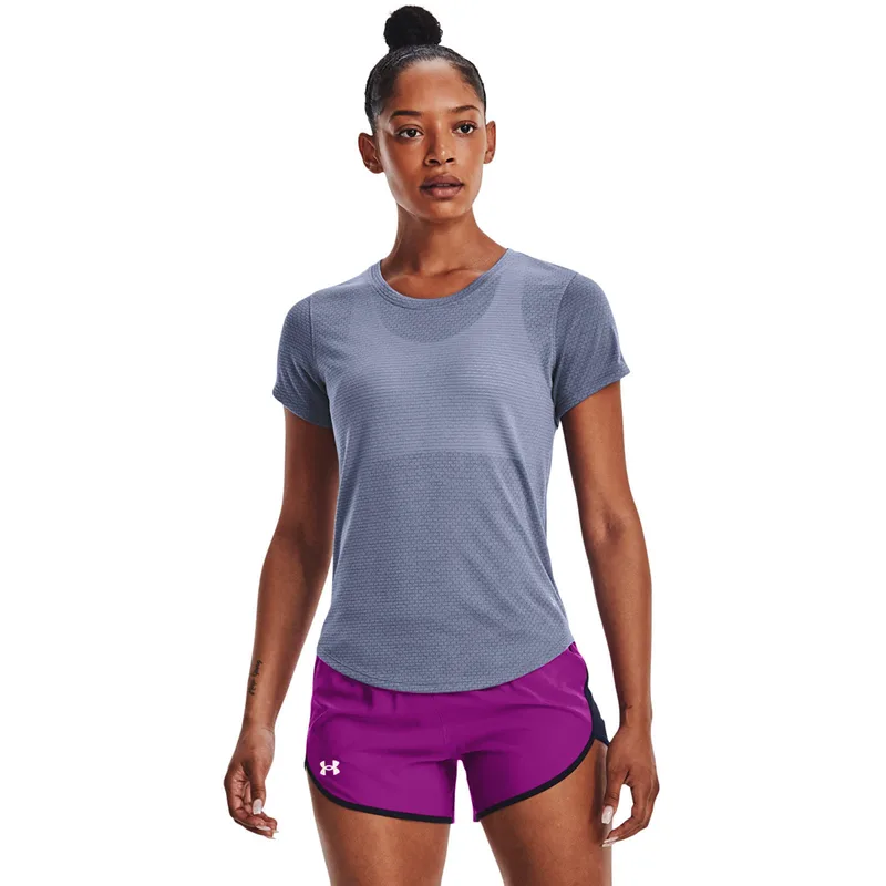 T-shirt Under Armour Streaker Ss Aurora Purple S