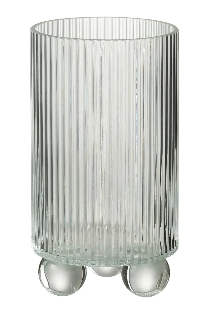 J-Line βάζο διακοσμητικό από γυαλί 12 x 21,5 cm