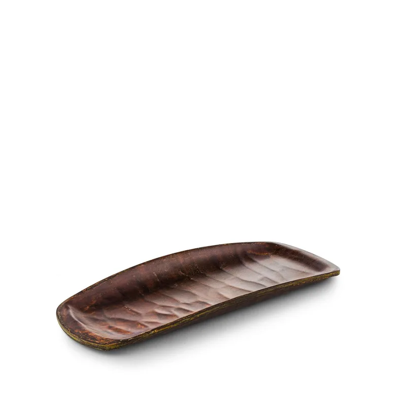 Πιατέλα Σερβιρίσματος Μελαμίνης Chestnut Hybrid ESPIEL 26,5x10,5x2,2εκ. HWD783K48-6 (Σετ 6 Τεμάχια) (Υλικό: Μελαμίνη, Χρώμα: Καφέ) - ESPIEL - HWD783K48-6
