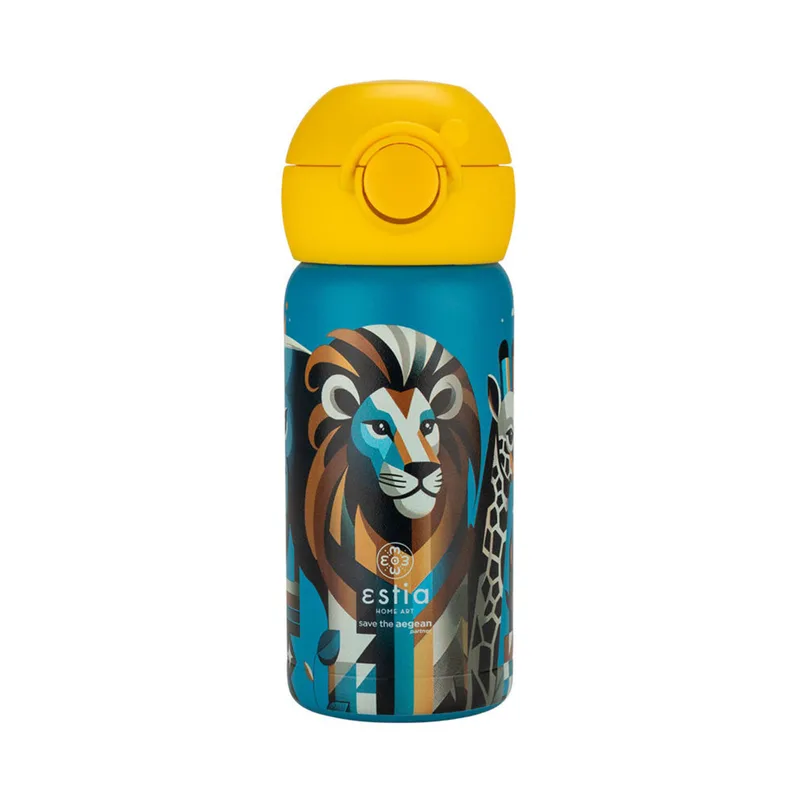 Παγούρι - Θερμός 350ml Με Καλαμάκι Estia Save The Aegean Jungle 01-27537