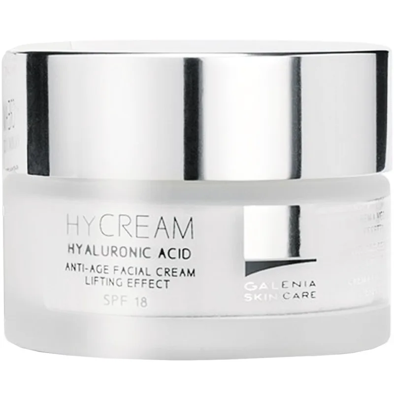 Galenia Skin Care Hyaluronic Acid Anti Age Spf18 Facial Cream Αντιγηραντική Κρέμα Προσώπου Ελαφράς Υφής με Υαλουρονικό Οξύ Μεσαίας Προστασίας 50ml