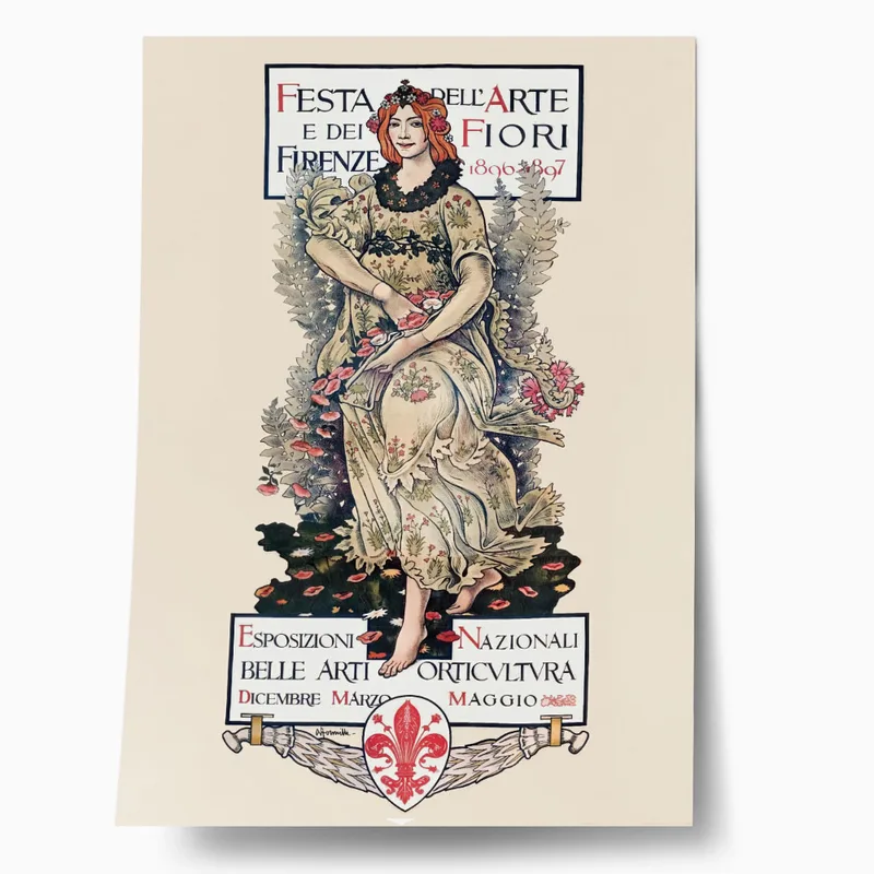Πόστερ 1897 FESTA DELL'ARTE E DEI FIORI, FIRENZE