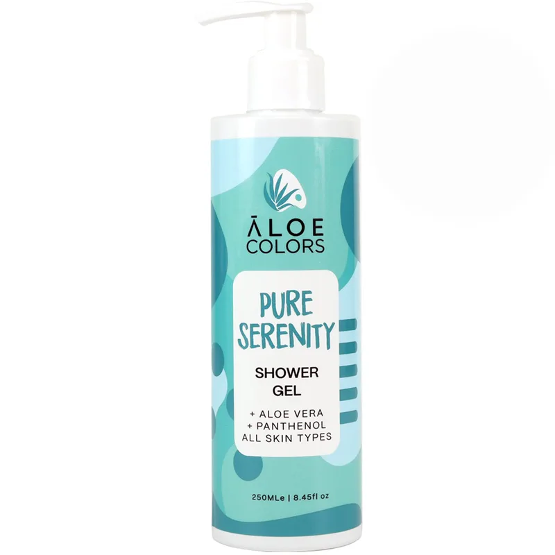 Aloe Colors Pure Serenity Shower Gel Αφρόλουτρο για Θρέψη & Ενυδάτωση με Βιολογική Αλόη & Άρωμα Μανόλιας 250ml