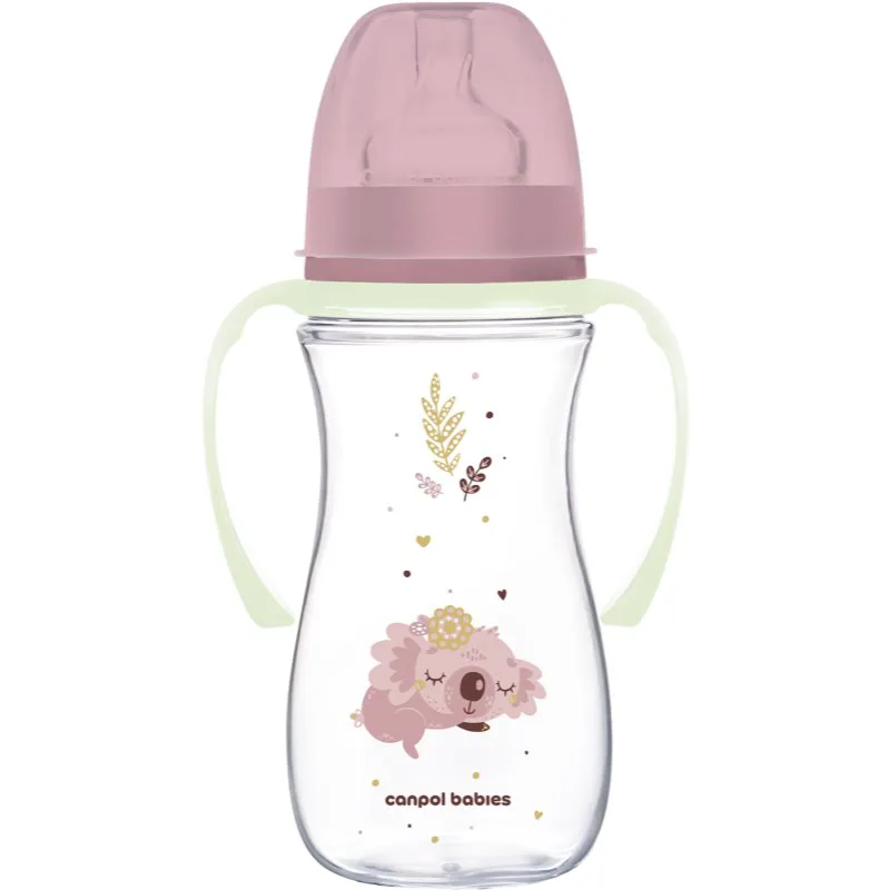 Canpol babies EasyStart Sleepy Koala 300 ml μπιμπερό 12 m+ Ροζ 300 ml