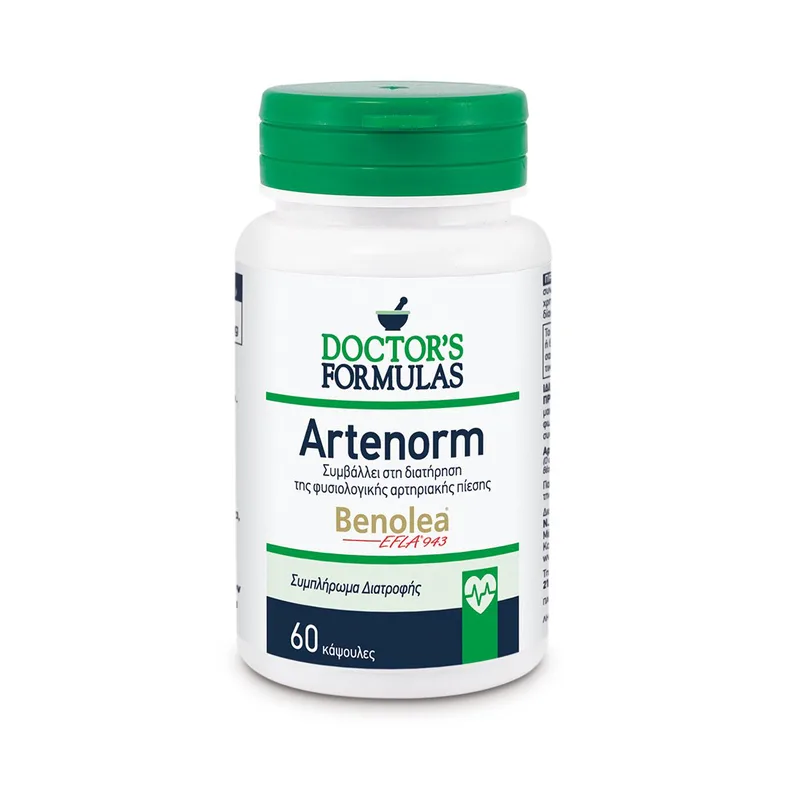 Doctor'S Formulas Artenorm Συμπλήρωμα Διατροφής που Συμβάλλει στη Διατήρηση της Φυσιολογικής Αρτηριακής Πίεσης 60 Caps
