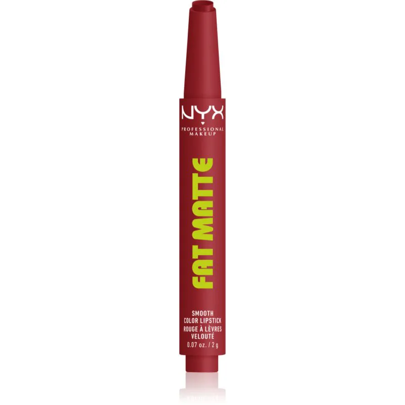 NYX Professional Makeup Fat Matte Βάλσαμο για χείλη με ματ αποτέλεσμα Mauve Cloud 2 γρ